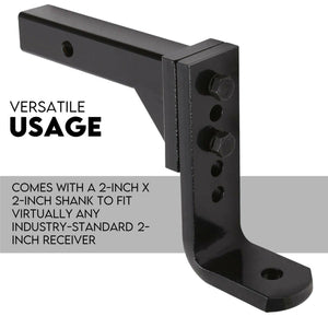 Adjustable Tow Bar Hitch | Black | Towball