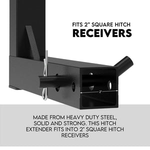 Tow Bar Hitch Mount Ladder Roof Rack Extension for Kayaks