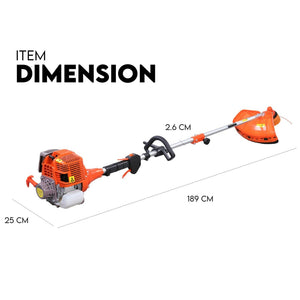 4 STROKE Whipper Snipper Straight Shaft Line Trimmer | 31CC Pole Brush Cutter