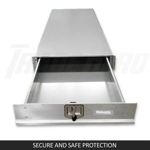 Under Tray Tool Box Trundle Drawer | Dual Extra Cab Toolbox | 1500mm | UTE Drawer