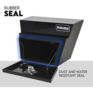 Under Tray Tool Box | Black Aluminium | 600mm | Pair Set