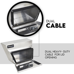 Under Tray Tool Box Underbody Pair Set | 600mm | Aluminium