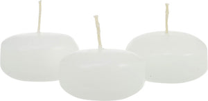 Ivory Wax Floating Candles | 10 Pack | 8cm | Wedding Party Home Event Decor