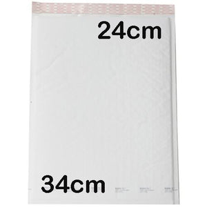 10 Pack Padded Mailer Bag Envelope - White | 34*24cm