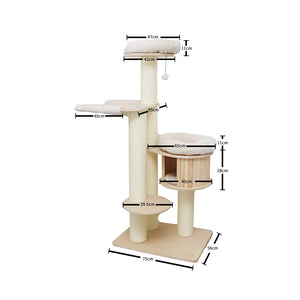 CATIO VINTAGE Solid Wood Cat Climbing Tree (176cm)