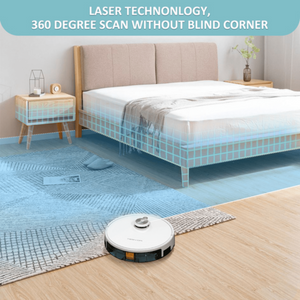 Tesvor S6 Turbo Robot Vacuum Cleaner and Mop with Laser Navigation 4000Pa