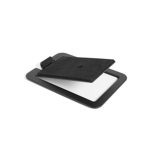 Angled Desktop Speaker Stands for Midsize Speakers - Pair, Black (Kanto S4)