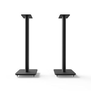 Tall Bookshelf Speaker Floor Stands - Pair, Black