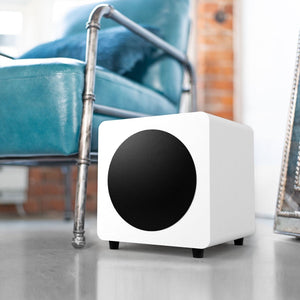 Sealed Powered Subwoofer - 300W | 8" | Matte White | Kanto SUB8