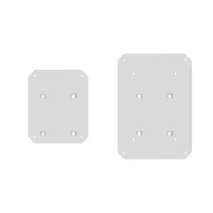 SX22W 22" Tall Fillable Speaker Stands with Isolation Feet - Pair | White