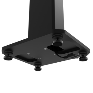 SX26 26" Tall Fillable Speaker Stands with Isolation Feet - Pair | Black