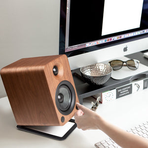 Kanto YU4 Powered Bookshelf Speakers | 140W | Bluetooth® and Phono Preamp | Pair | Walnut
