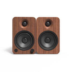 Kanto YU4 Powered Bookshelf Speakers | 140W | Bluetooth® and Phono Preamp | Pair | Walnut