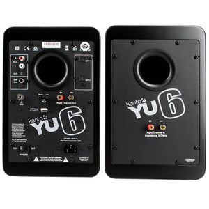 Kanto YU6 Powered Bookshelf Speakers | 200W | Bluetooth® and Phono Preamp | Pair | Matte Black