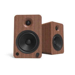 Powered Bookshelf Speakers - 200W | Bluetooth® and Phono Preamp | Pair - Walnut | Kanto YU6