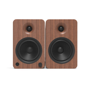 Powered Bookshelf Speakers - 200W | Bluetooth® and Phono Preamp | Pair - Walnut | Kanto YU6