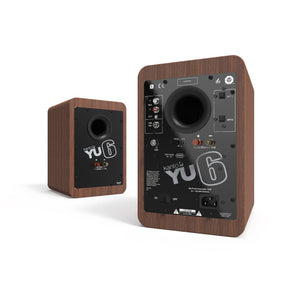 Powered Bookshelf Speakers - 200W | Bluetooth® and Phono Preamp | Pair - Walnut | Kanto YU6