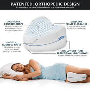 Memory Foam Leg Knee Support Pillow | Contour Wedge