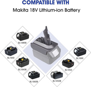 18V to Dyson V7 & V8 Battery Converter / Adapter | Compatible with Makita 18V