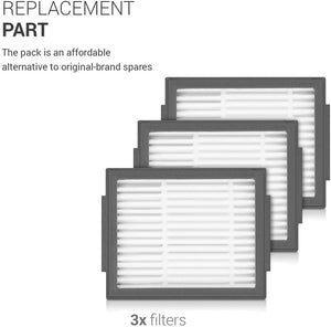 HEPA filters for iRobot Roomba I, E and J series robots (Pack of 3)