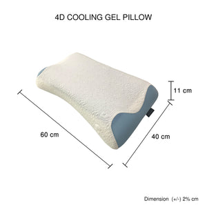 Hypoallergenic Pillows | Set of 4 with 4D Cooling Gel Technology and Removable Covers