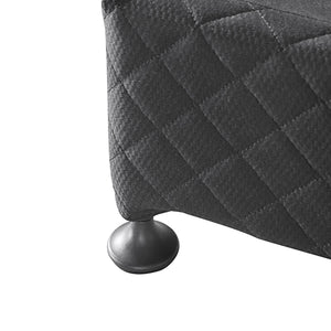 Mattress Base Ensemble | King Size | Solid Wooden Slat | Charcoal with Removable Cover