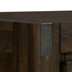 Chocolate Buffet Sideboard | Solid Acacia Wooden Frame | Drawer Storage