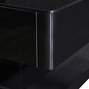 High Gloss Finish Stylish Coffee Table With 4 Drawers Storage