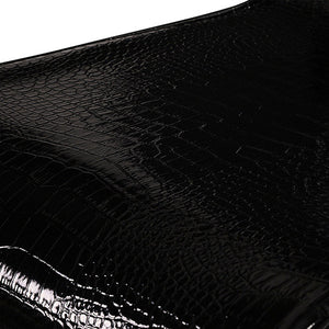 Black Leatherette With Medium High Backrest Dining Chair