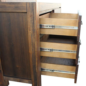 Dresser With 6 Storage Drawers In Solid Acacia & Veneer