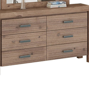 Dresser With 6 Storage Drawers In Solid Acacia