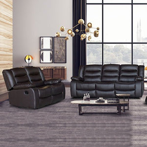 Brown 3+2 Seater Recliner Sofa Lounge