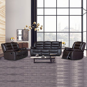 Brown 3+2+1 Seater Recliner Sofa Lounge