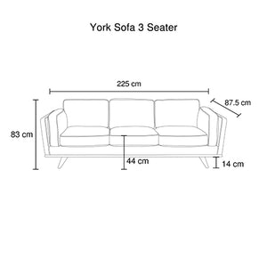Beige 3+2+1 Seater Fabric Sofa Lounge With Wooden Frame