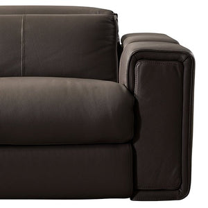 Square Corner Sofa Made From The Finest Genuine Leather - Electric Recliner