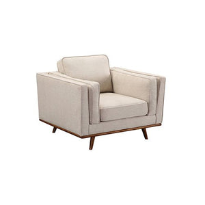 Beige Fabric Single Seater Armchair Sofa