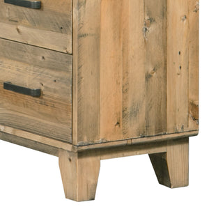 Tallboy with 4 Drawers | Solid Wood | Light Brown