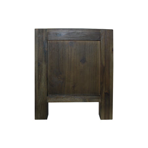 TV Cabinet with 3 Storage Drawers | Solid Acacia Wooden Frame | Chocolate Colour