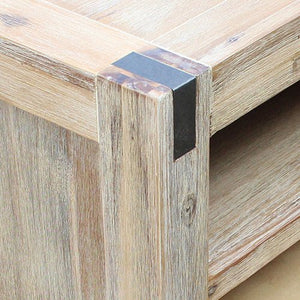 Wooden Oak TV Cabinet With 3 Storage Drawers