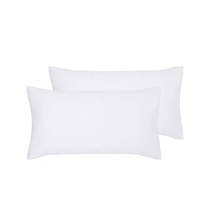 Accessorize White Hotel Deluxe Cotton King Pillowcases | Piped Design
