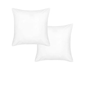 Accessorize White Piped Hotel Deluxe Cotton European Pillowcases | Set of Two