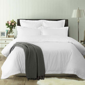 Accessorize Tailored Hotel Deluxe Cotton Quilt Cover Set - King | White