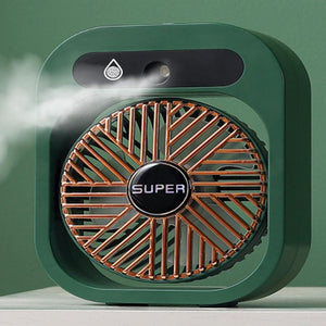 JY Ice Fog Mini Fan USB Humidifier - Green | Air Conditioning Mist