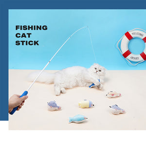 Fishing Rod Tease Cat Stick | Cat Supplies Mobile Toy Set
