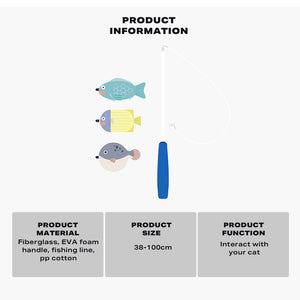 Fishing Rod Tease Cat Stick | Cat Supplies Mobile Toy Set