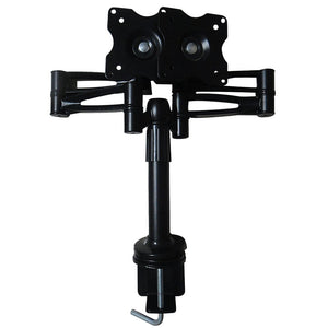 Two-Screen 10-25" Desk Monitor TV Plasma LED LCD Work Mount