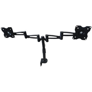 Two-Screen 10-25" Desk Monitor TV Plasma LED LCD Work Mount