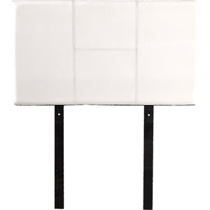 PU Leather Single Bed Headboard Bedhead - White