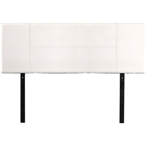 PU Leather Queen Bed Headboard Bedhead - White