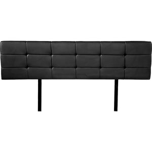PU Leather King Bed Deluxe Headboard Bedhead - Black